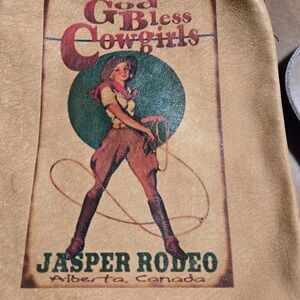 Cowgirl Print Leather with Jasper Rodeo Design